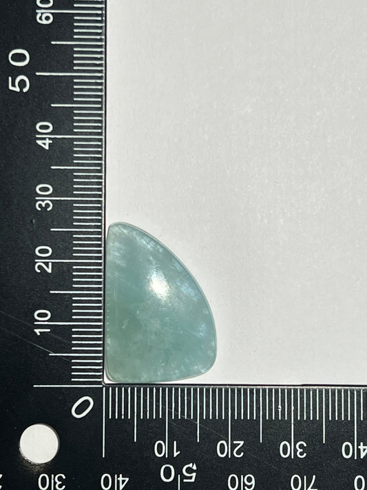 Aigue - Marine n°4 (2,6cm x 1,8cm) - Solyluna Macramé