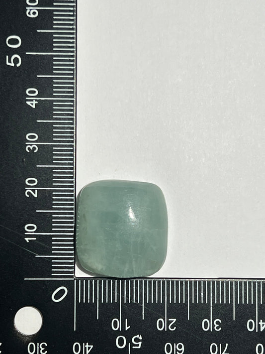 Aigue - Marine n°5 (2,1cm x 2cm) - Solyluna Macramé