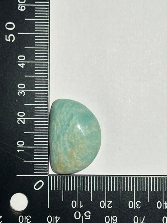 Amazonite n°1 (2,6cm x 1,8cm) - Solyluna Macramé
