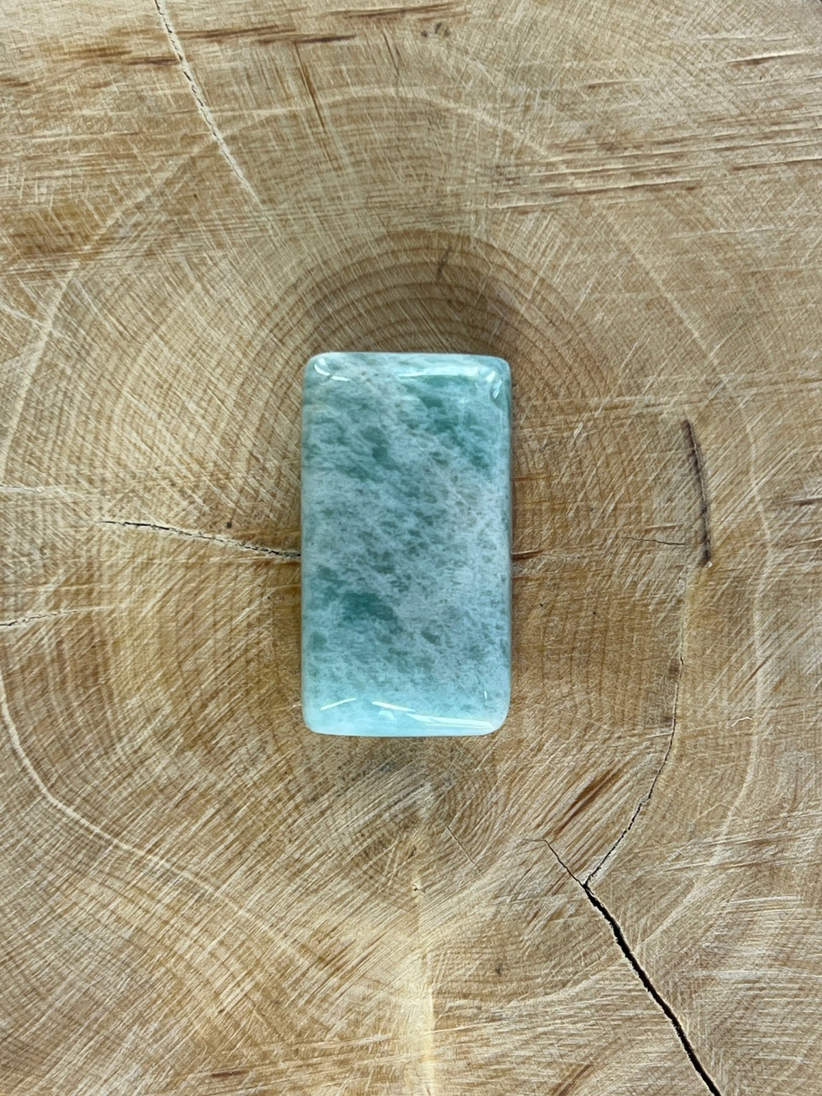 Amazonite n°3 (2,6cm x 1,5cm) - Solyluna Macramé