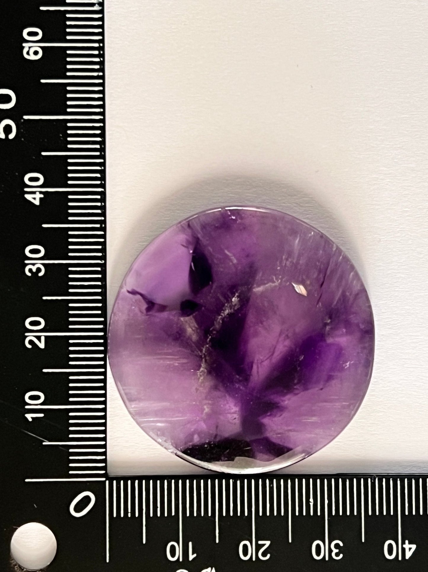 Améthyste n°4 (3,73 cm de diamètre) - Solyluna Macramé