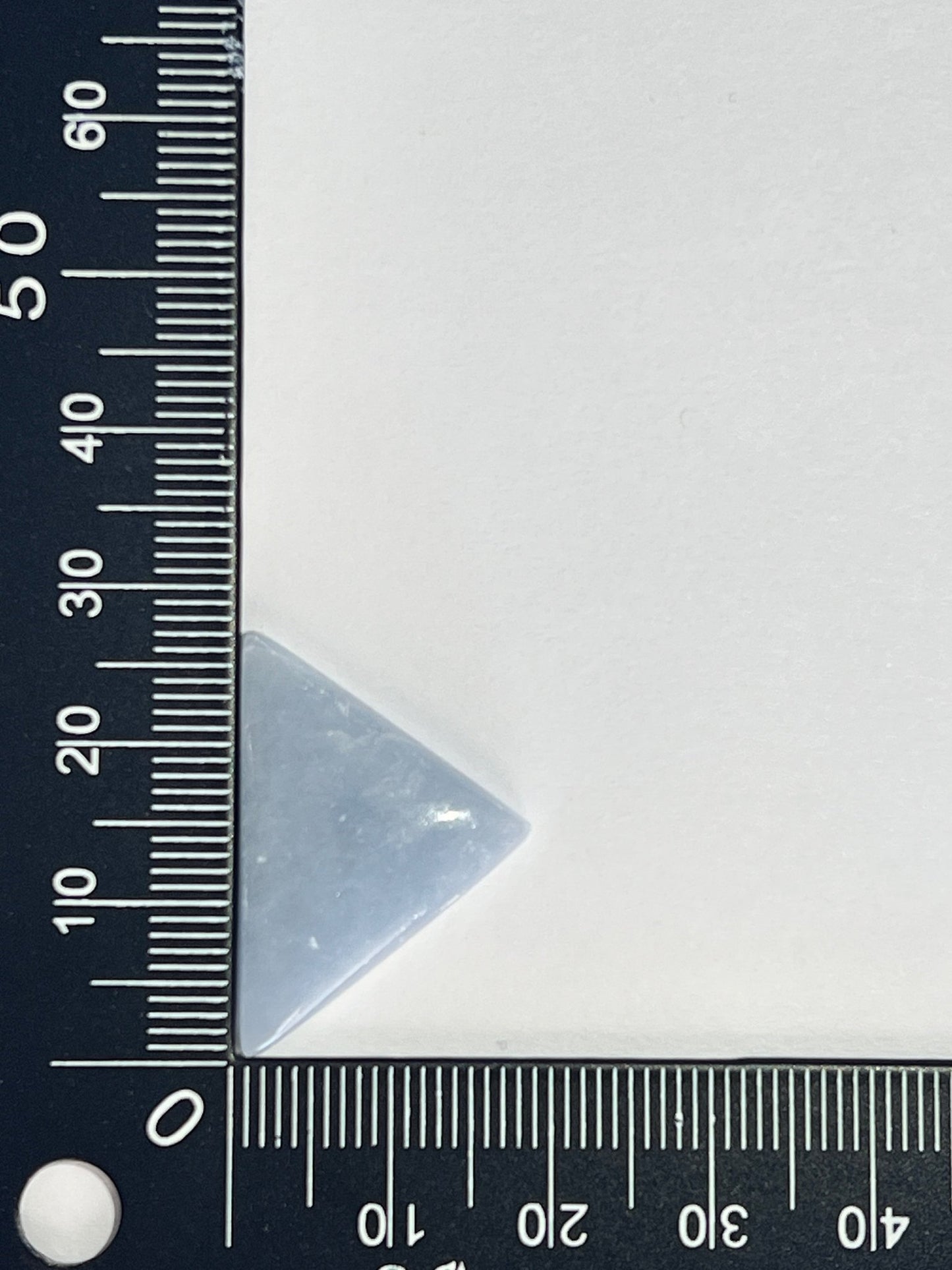 Angélite Bleue n°2 (2,7cm x 1,9cm) - Solyluna Macramé