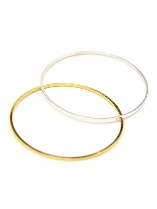 Anneau en laiton plaqué – 4 cm - Solyluna Macramé