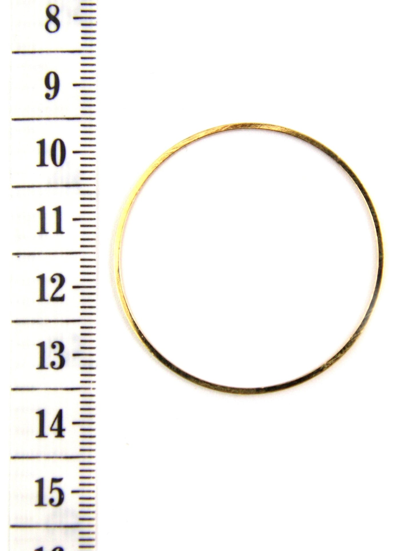 Anneau en laiton plaqué – 4 cm - Solyluna Macramé