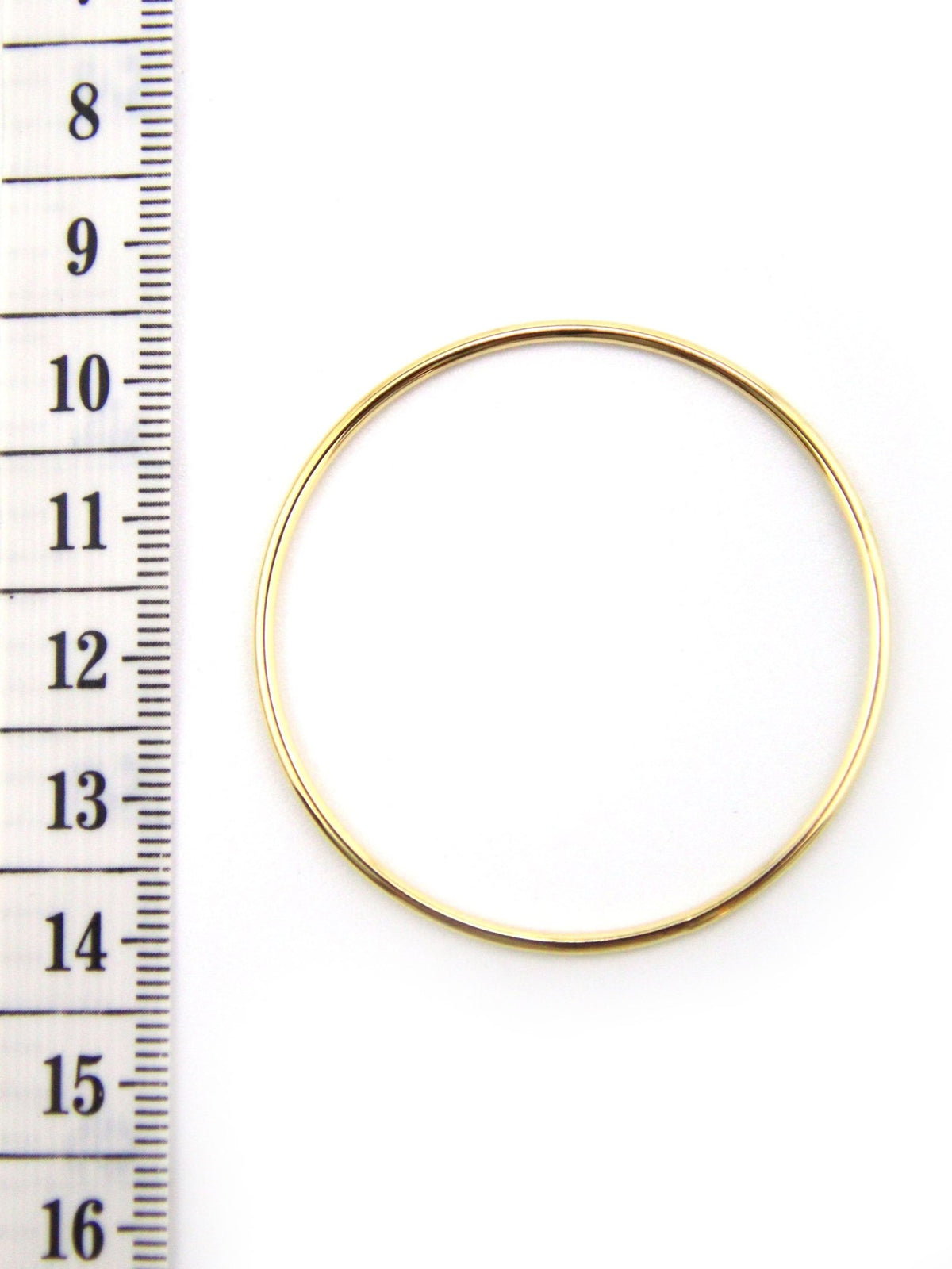 Anneau Fermé Laiton Doré ou Argenté 45mm - Solyluna Macramé