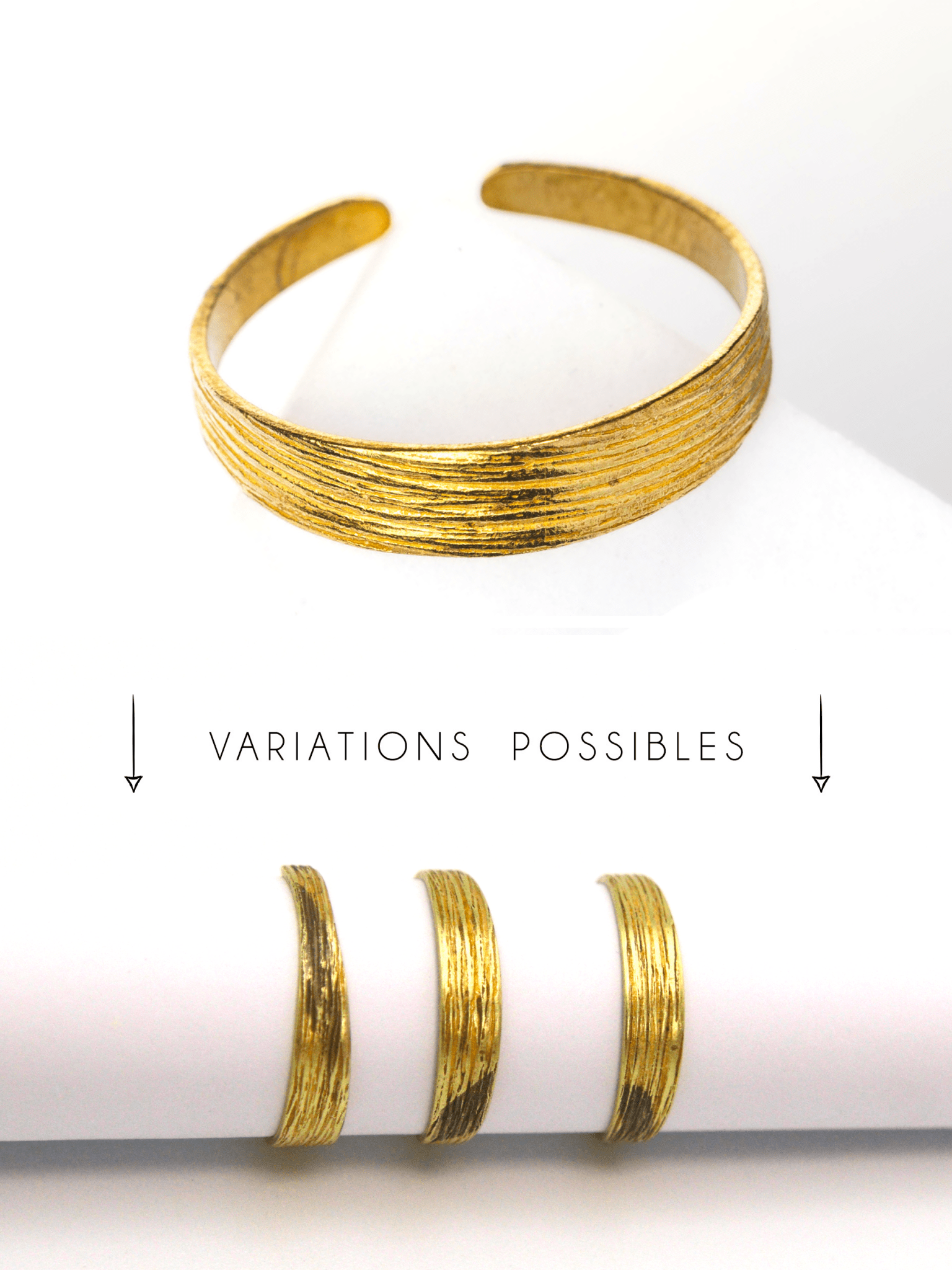 Anneau pour bague en laiton brut - Solyluna Macramé