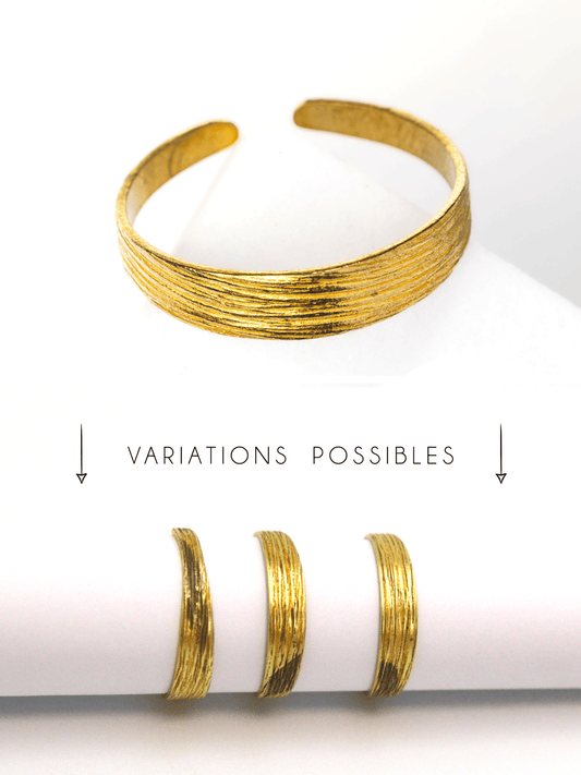 Anneau pour bague en laiton brut - Solyluna Macramé