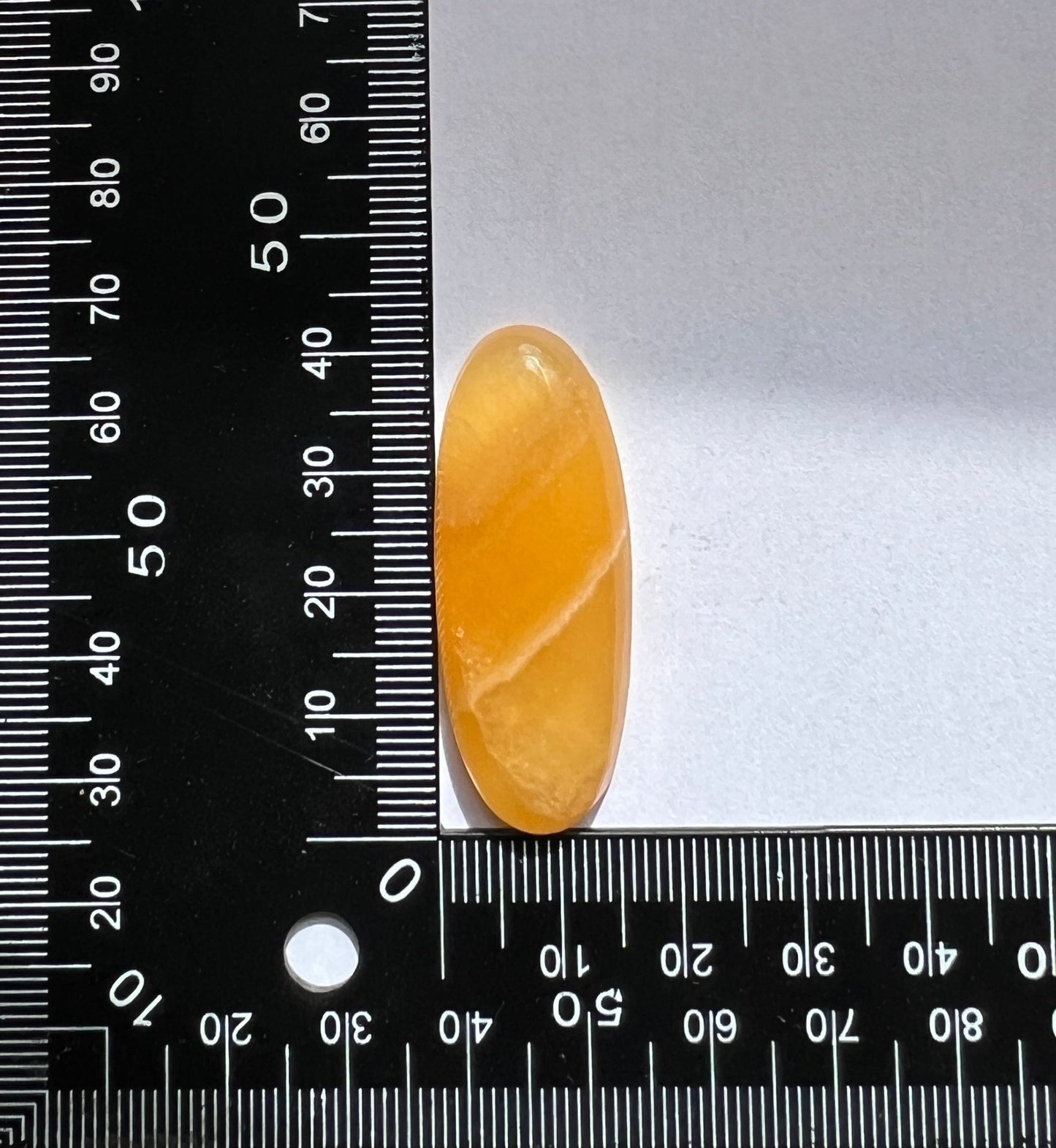 Aragonite Jaune n°4 (4,1cm x 1,7cm) - Solyluna Macramé