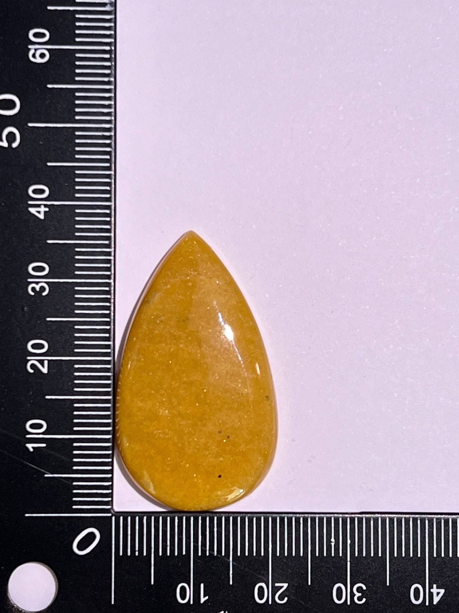 Aventurine Jaune n°1 (2,7cm x 2,1cm) - Solyluna Macramé