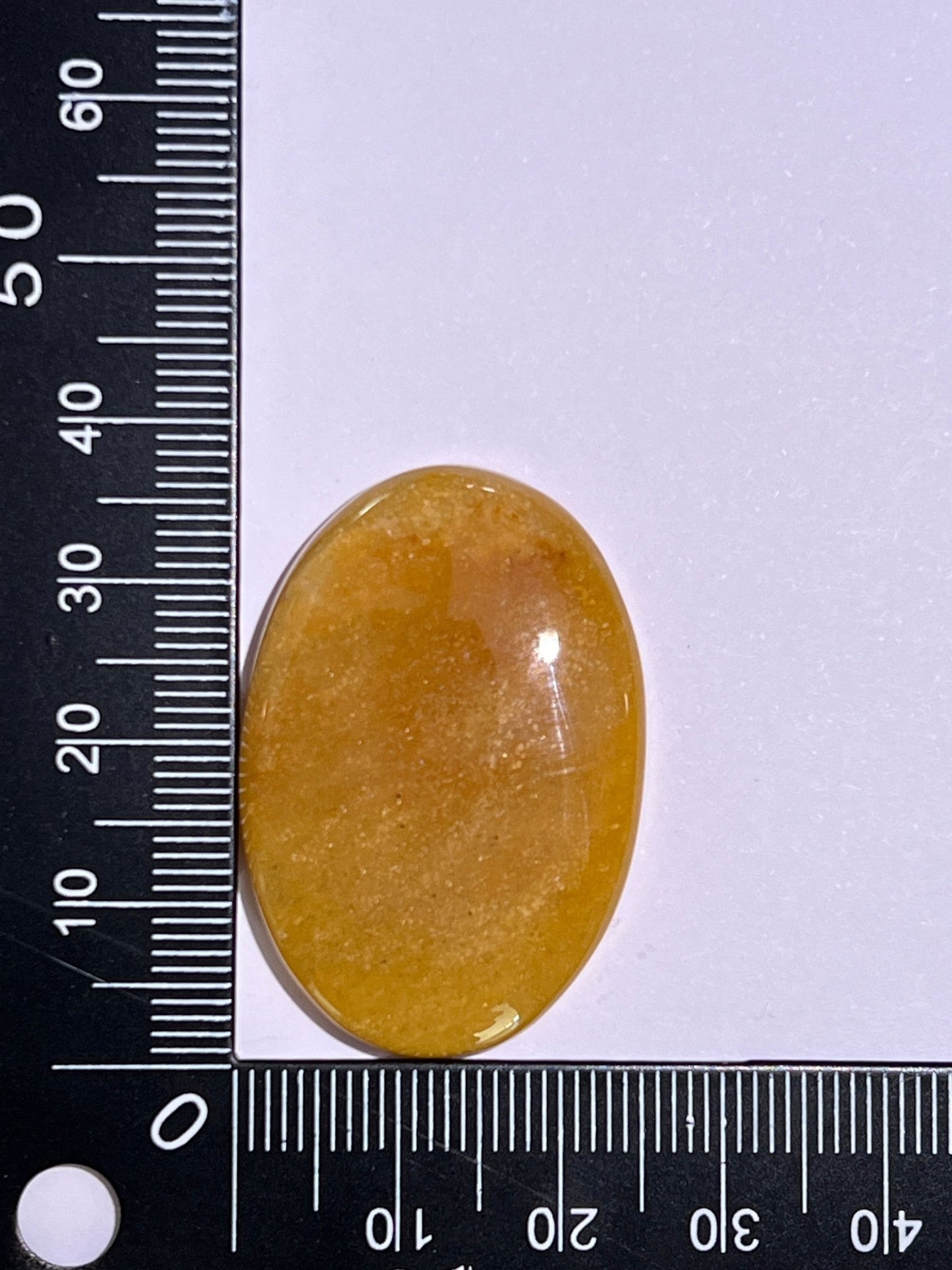 Aventurine Jaune n°2 (3,7cm x 2,5cm) - Solyluna Macramé