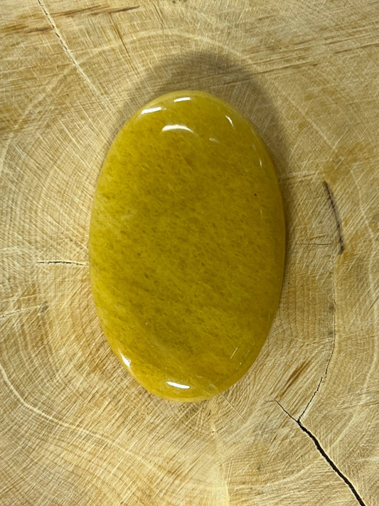Aventurine Jaune n°2 (4,8cm x 2,7cm) - Solyluna Macramé