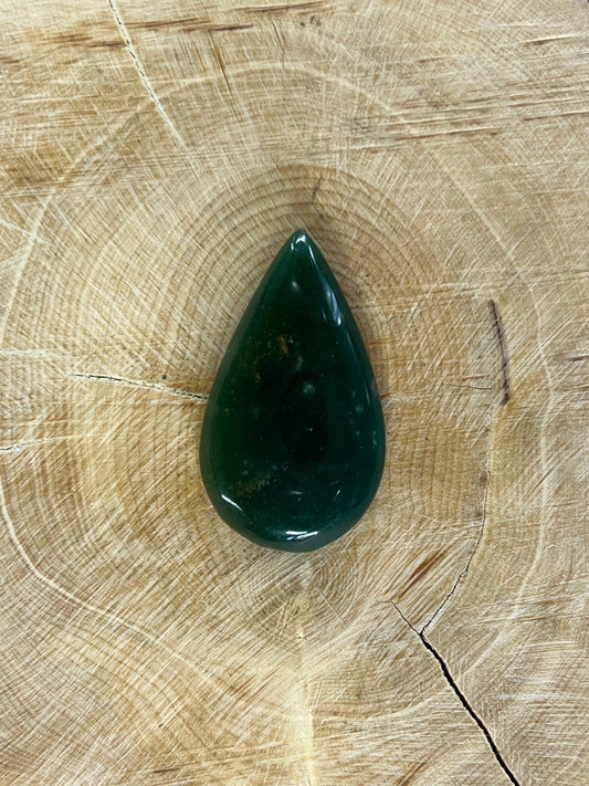 Aventurine Verte n°1 (3,2cm x 1,8cm) - Solyluna Macramé