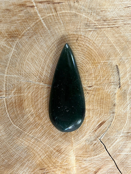 Aventurine Verte n°1 (3,9 cm x 1,5 cm) - Solyluna Macramé