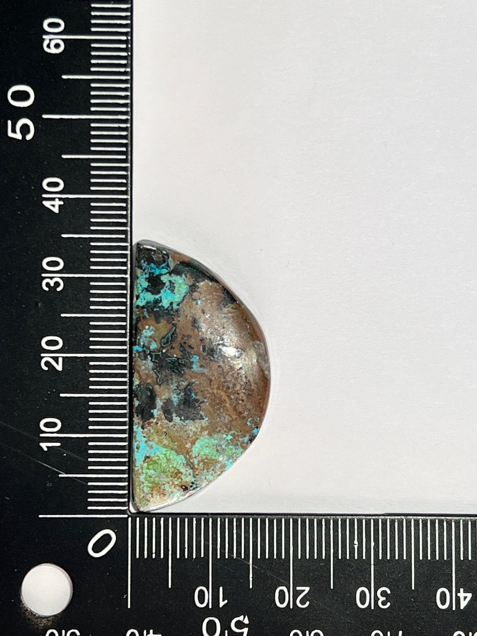 Azurite n°1 (3,4cm x 1,7cm) - Solyluna Macramé