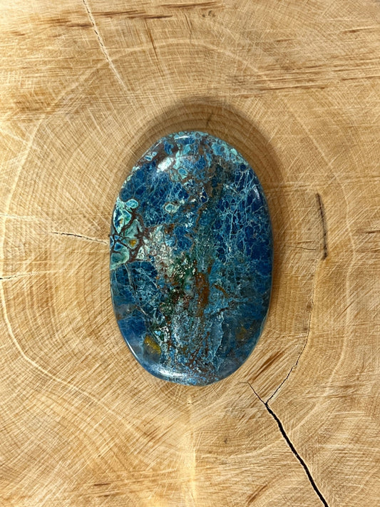 Azurite n°1 (4cm x 2,5cm) - Solyluna Macramé