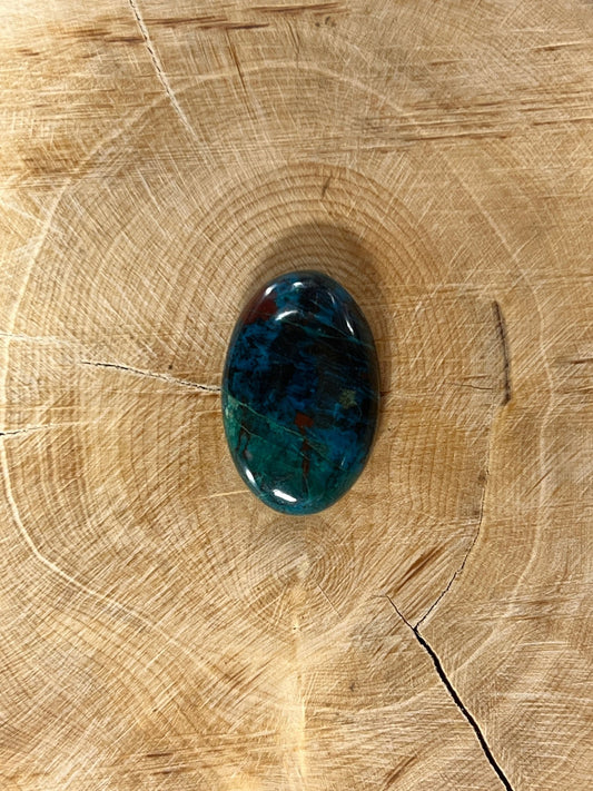 Azurite n°3 (2,4cm x 1,6cm) - Solyluna Macramé