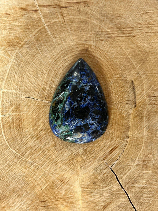 Azurite n°4 (3,2cm x 2,2cm) - Solyluna Macramé