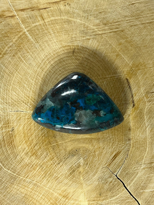 Azurite n°5 (2,1cm x 3,1cm) - Solyluna Macramé