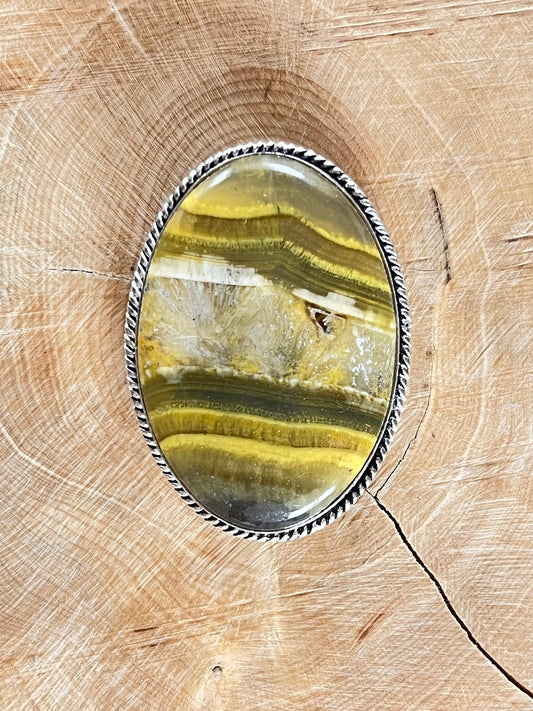 Bumble Bee sertie argenté n°A1 (4,2cm x 3cm) - Solyluna Macramé