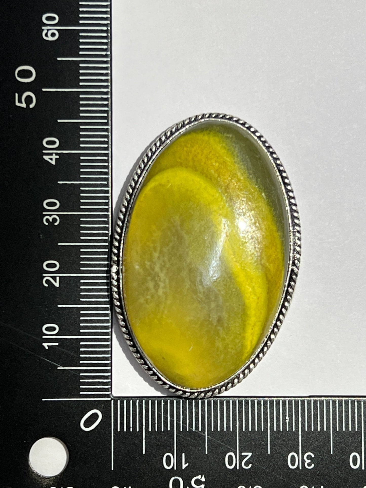 Bumble Bee sertie argenté n°A1 (4,6cm x 3cm) - Solyluna Macramé