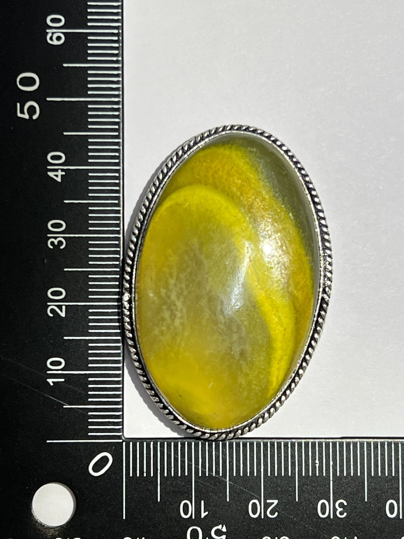 Bumble Bee sertie argenté n°A1 (4,6cm x 3cm) - Solyluna Macramé