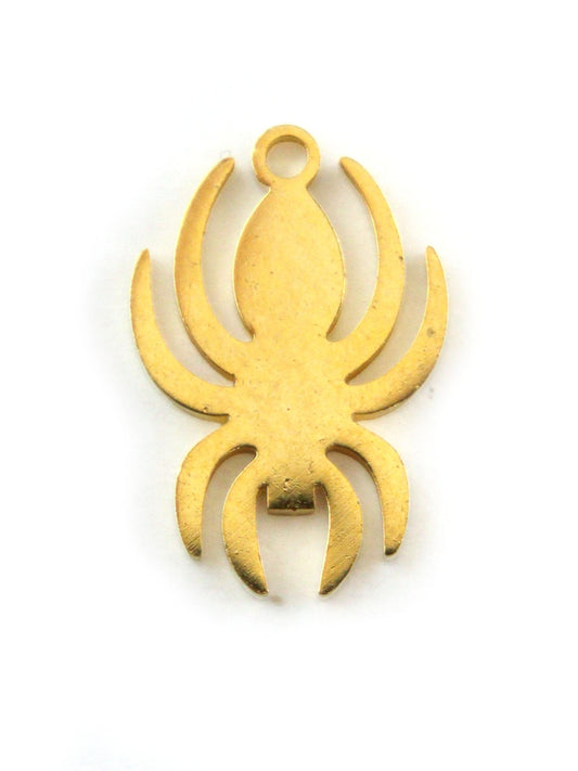 Charm araignée doré 12mm - Solyluna Macramé