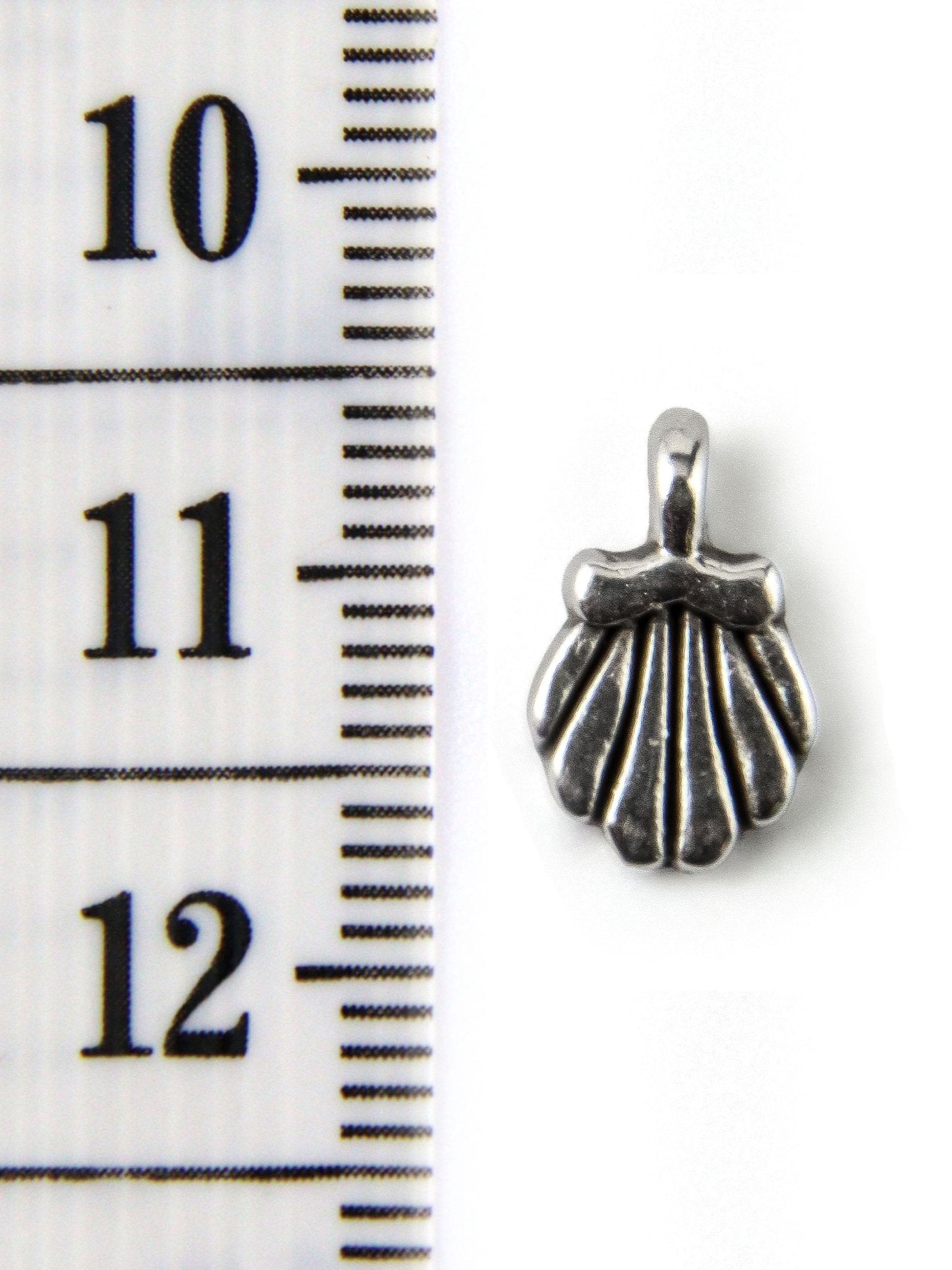 Charm coquillage zamak 7 mm - Solyluna Macramé