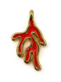Charm corail zamak 17 mm - Solyluna Macramé