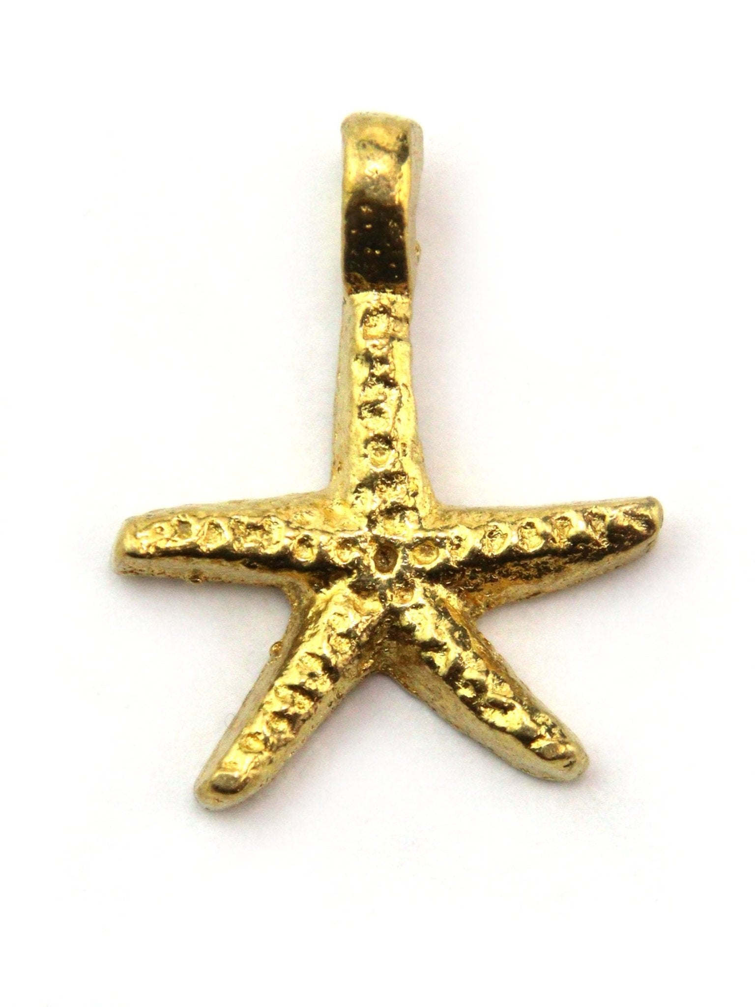 Charm étoile de mer indien laiton 20 mm - Solyluna Macramé