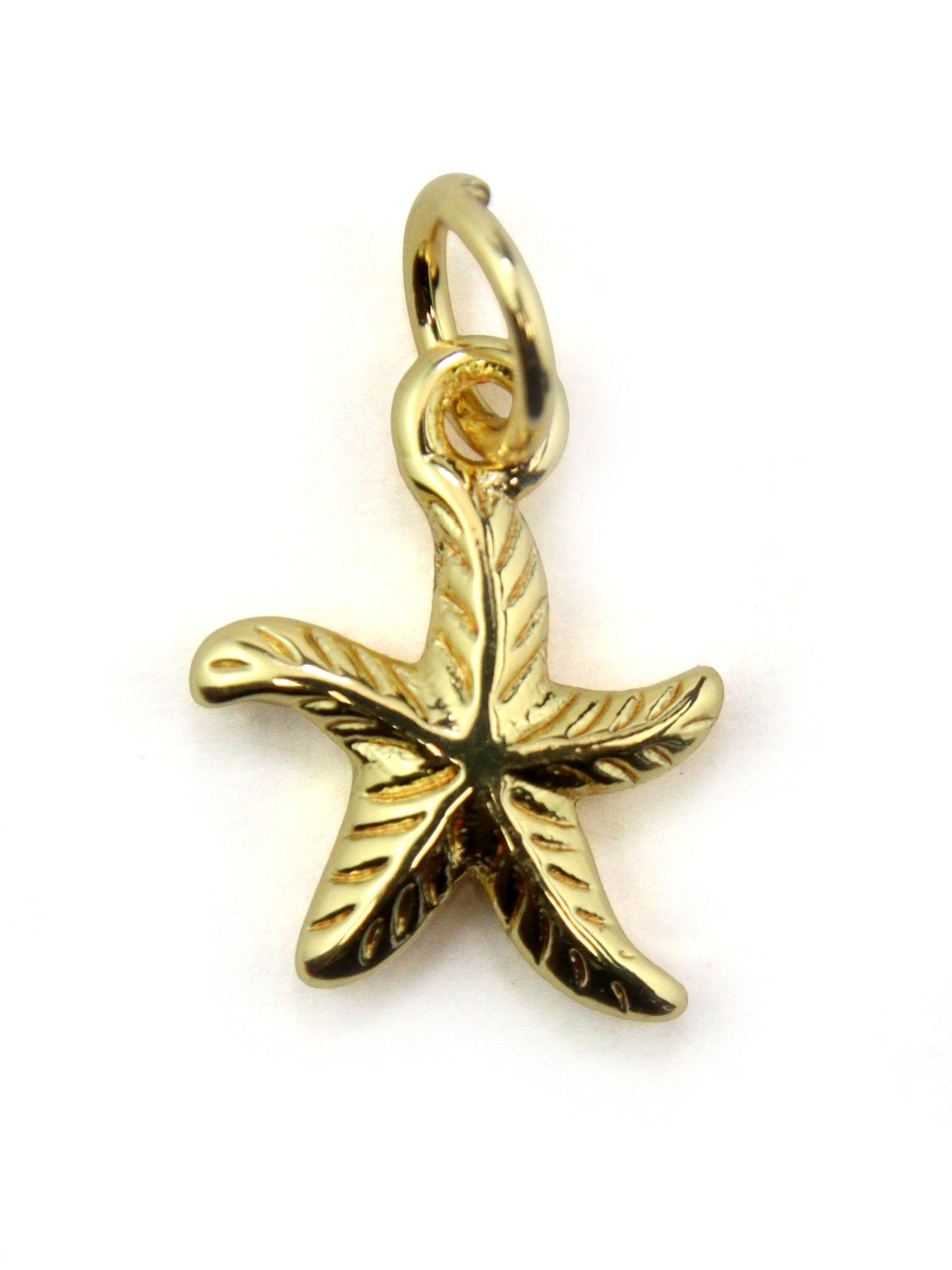 Charm étoile de mer laiton 12 mm - Solyluna Macramé