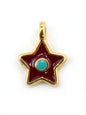 Charm étoile zamak 8 mm - Solyluna Macramé