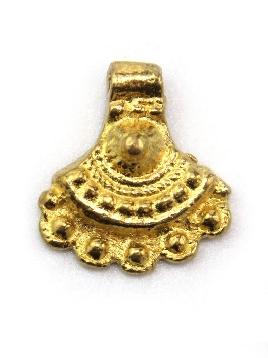 Charm éventail gothique indien laiton 18 mm - Solyluna Macramé