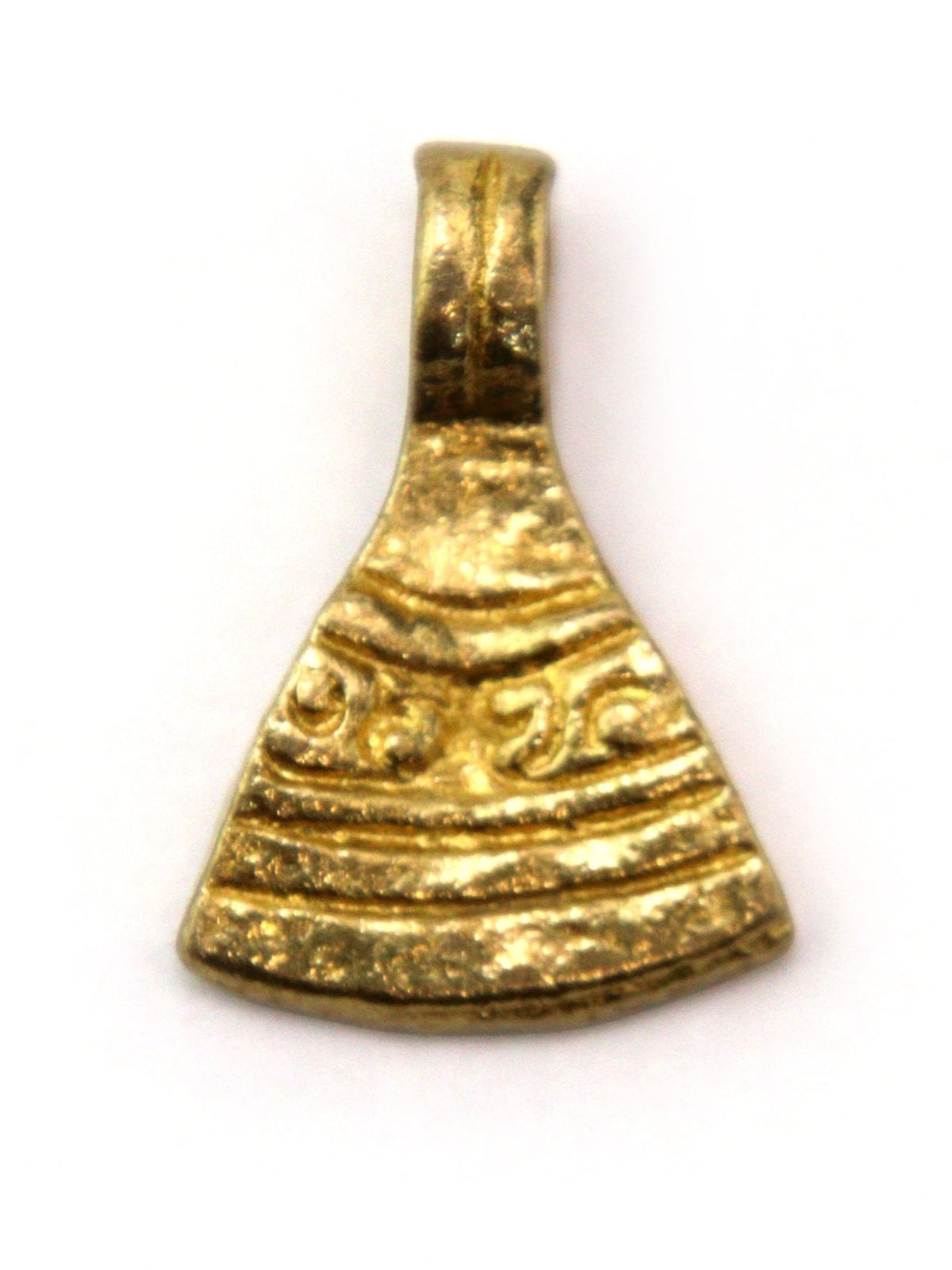 Charm éventail indien laiton 20 mm - Solyluna Macramé