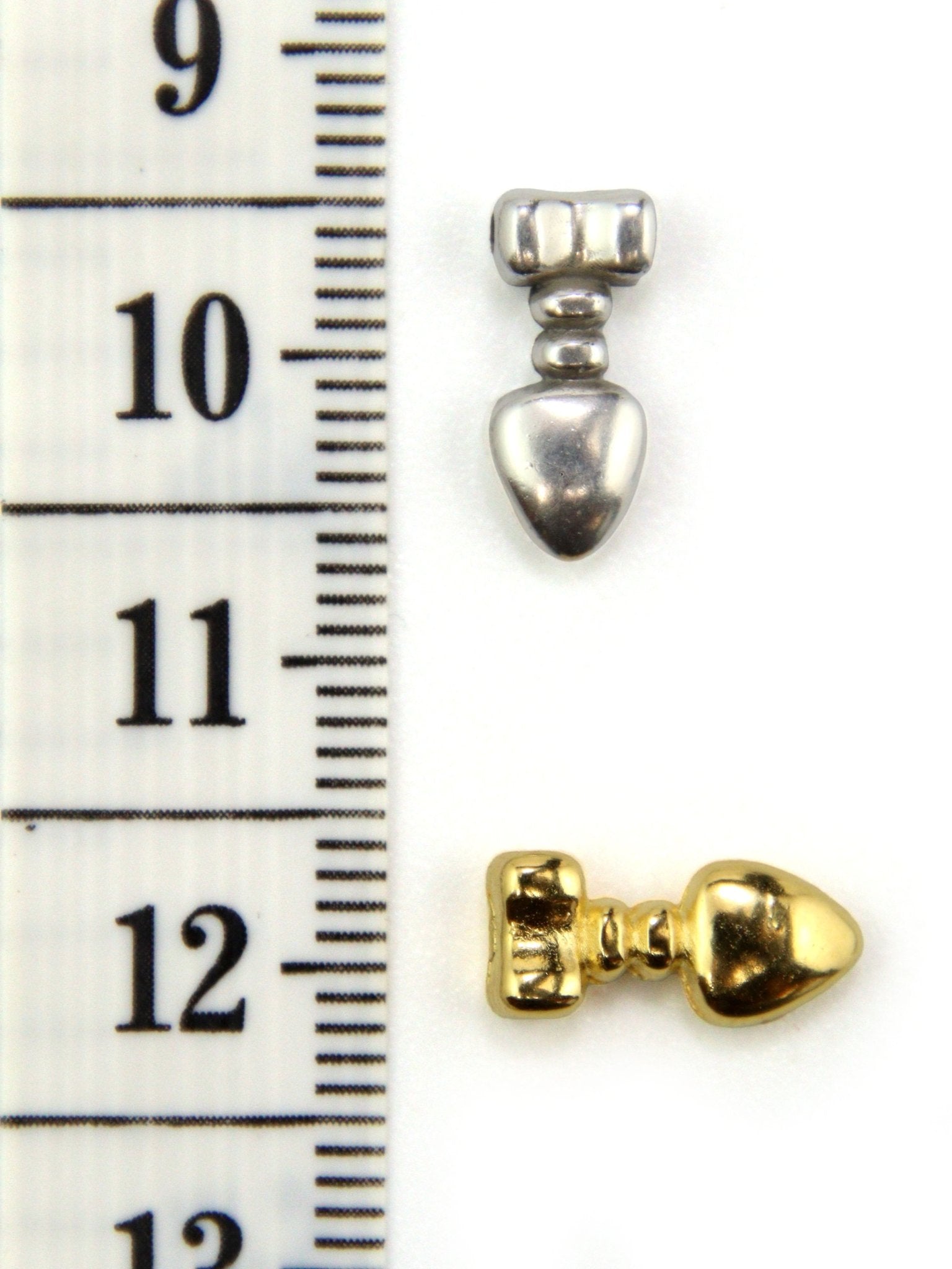 Charm flêche coeur zamak 12 mm - Solyluna Macramé