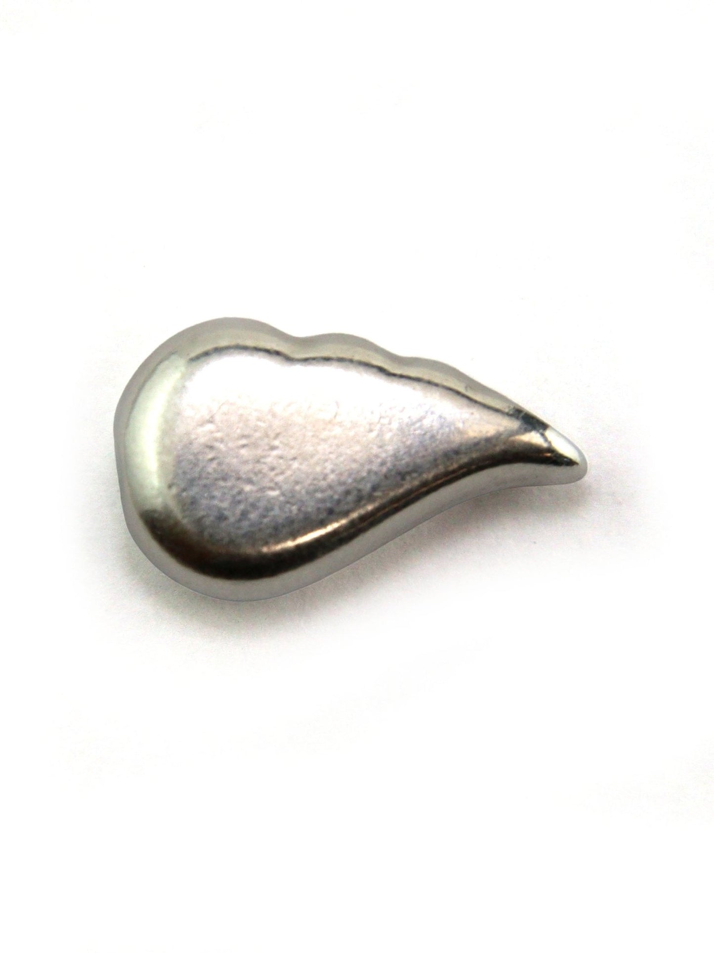 Charm goutte argent 15 mm - Solyluna Macramé