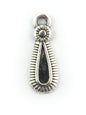 Charm goutte striée 20 mm - Solyluna Macramé