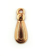 Charm goutte striée 20 mm - Solyluna Macramé