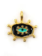 Charm grand oeil zamak 16 mm - Solyluna Macramé