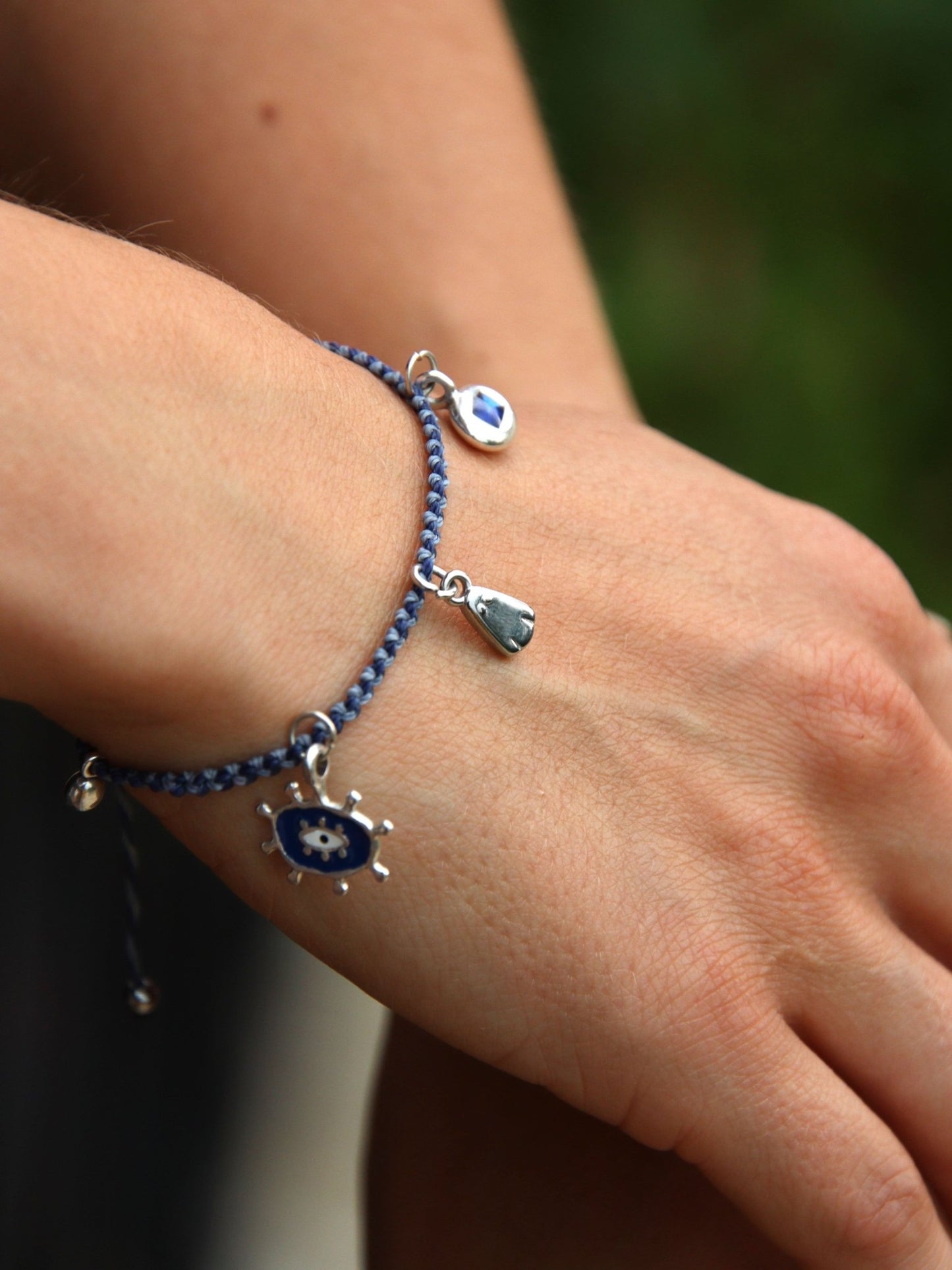 Charm grand oeil zamak 16 mm - Solyluna Macramé