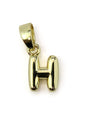 Charm lettres A-Z laiton 10 mm - Solyluna Macramé