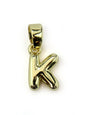 Charm lettres A-Z laiton 10 mm - Solyluna Macramé