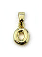 Charm lettres A-Z laiton 10 mm - Solyluna Macramé