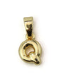 Charm lettres A-Z laiton 10 mm - Solyluna Macramé