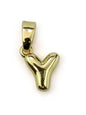 Charm lettres A-Z laiton 10 mm - Solyluna Macramé