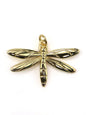 Charm libellule laiton 30 mm - Solyluna Macramé