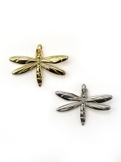 Charm libellule laiton 30 mm