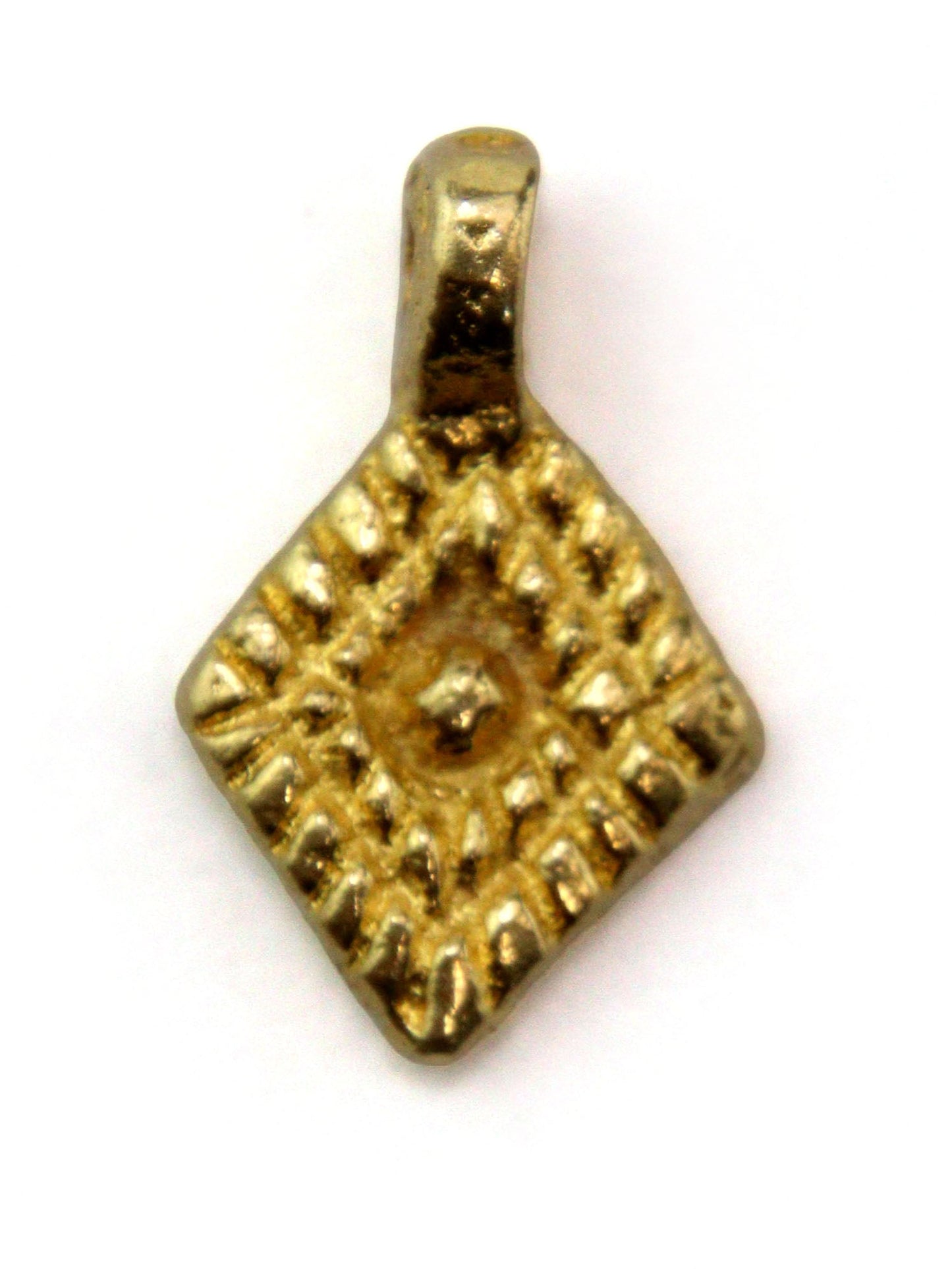 Charm losange indien laiton 17 mm - Solyluna Macramé
