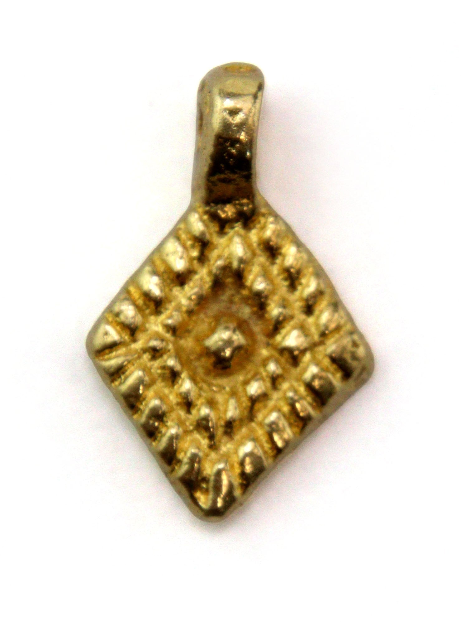 Charm losange indien laiton 17 mm - Solyluna Macramé