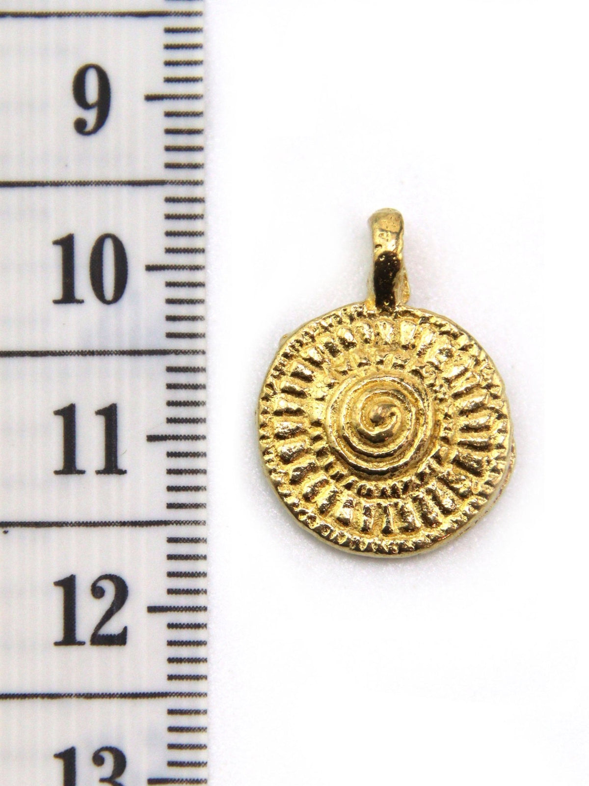 Charm mandala indien laiton 20 mm - Solyluna Macramé