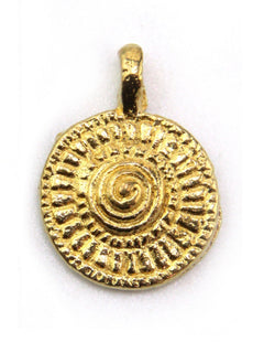 Charm mandala indien laiton 20 mm